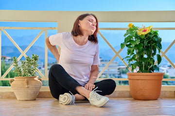 woman suffering from chronic back pain