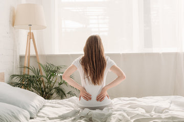 woman experiencing relief after back surgery recovery