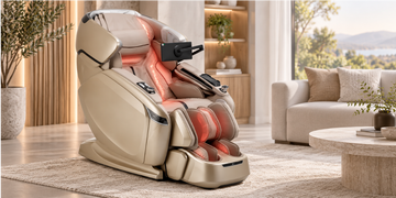 Ogawa massage chair with integrated red and near-infrared light technology