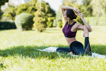 Woman uses yoga for how to get rid of knots in back