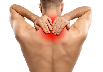 man experiencing body aches after massage