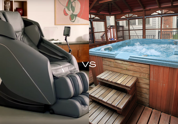 comparing massage chair vs hot tub