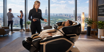 Ogawa 4D Fusion & Active XL DUO Massage Chairs for Athletic Recovery and Wellness Spaces