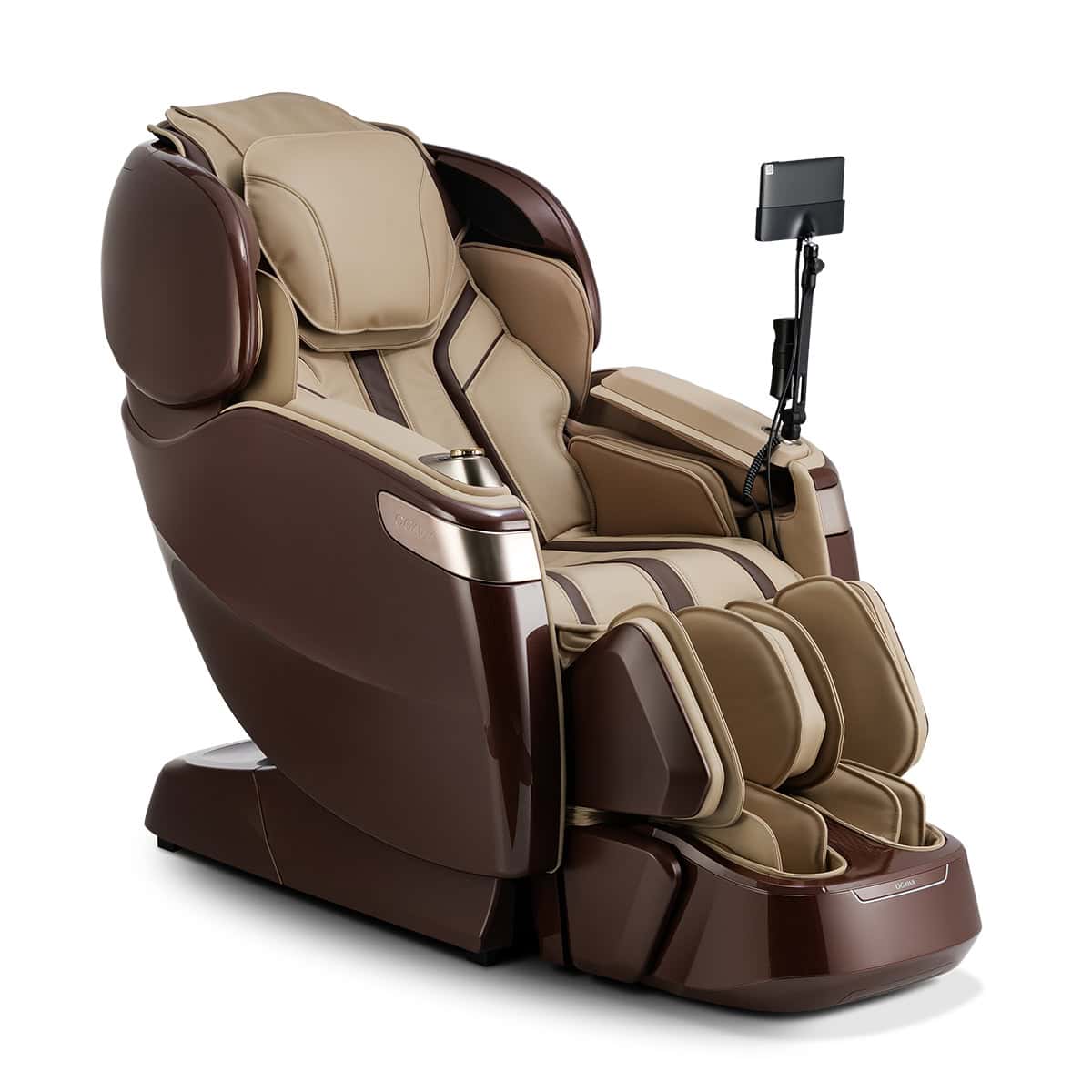 Ogawa 4D Fusion Master Drive Chocolate and Sand Angled View