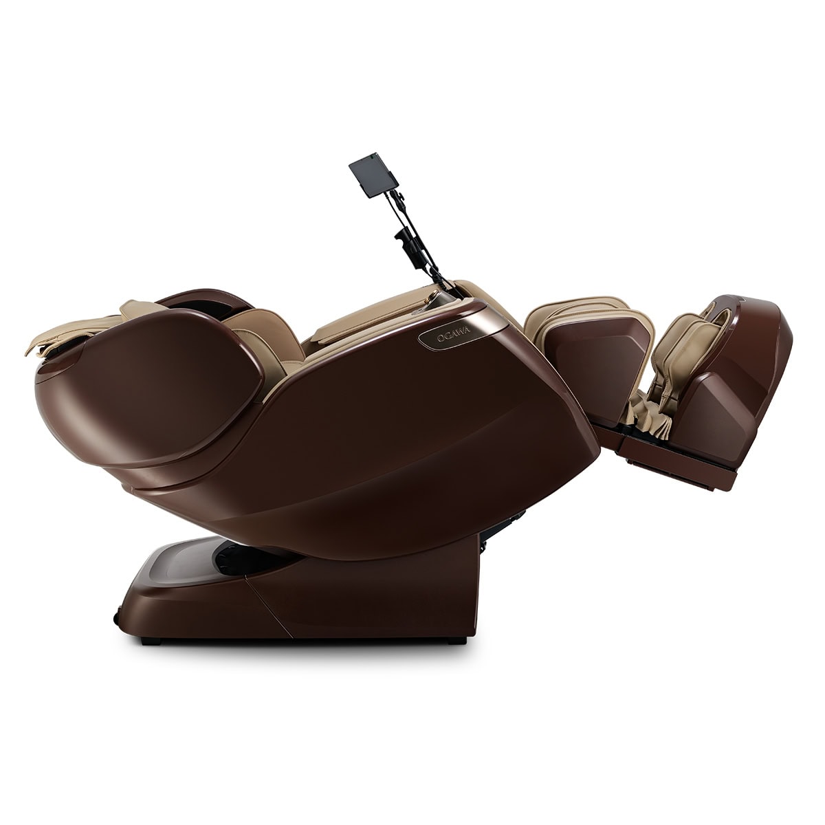Ogawa 4D Fusion Master Drive Chocolate and Sand Reclined View 2