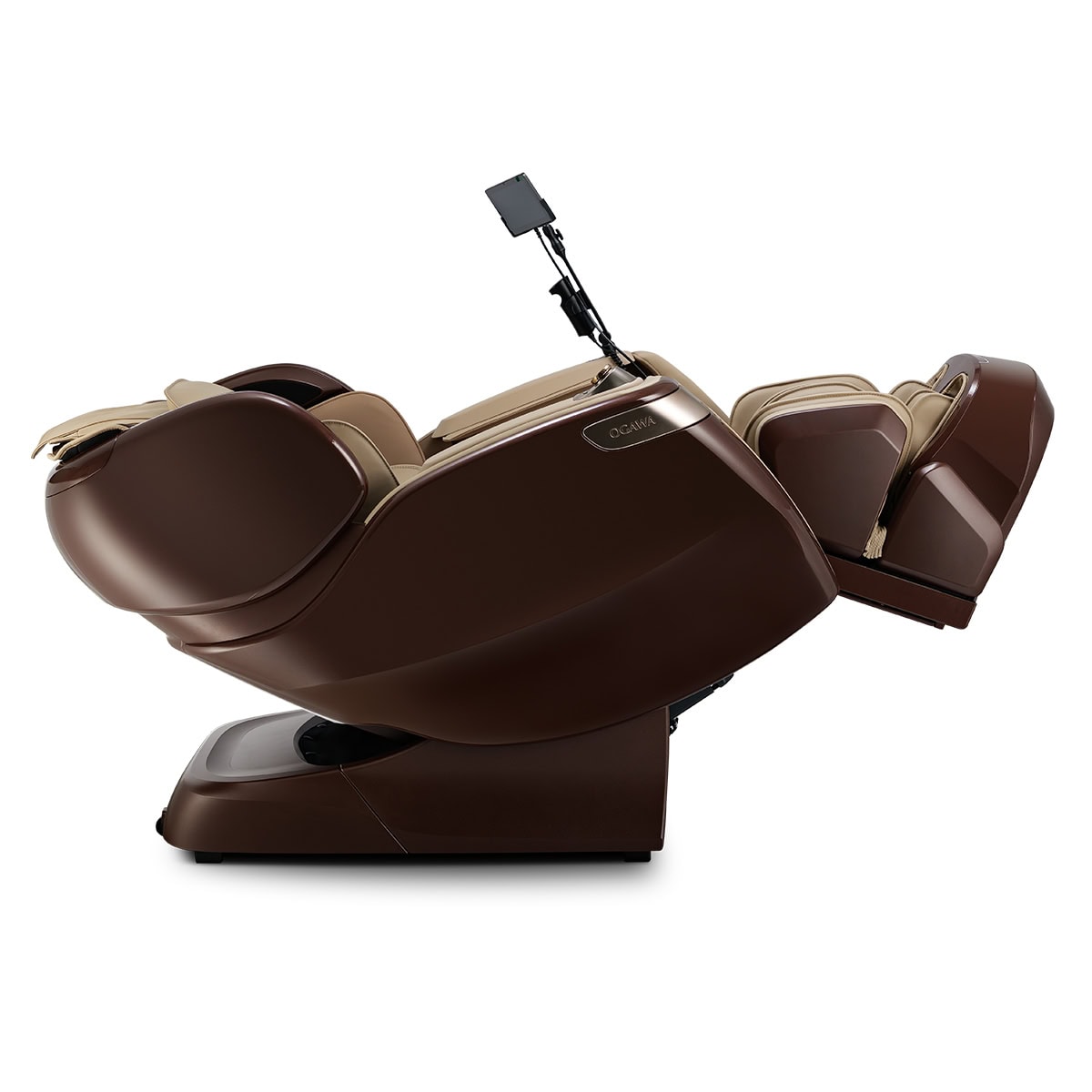 Ogawa 4D Fusion Master Drive Chocolate and Sand Reclined View