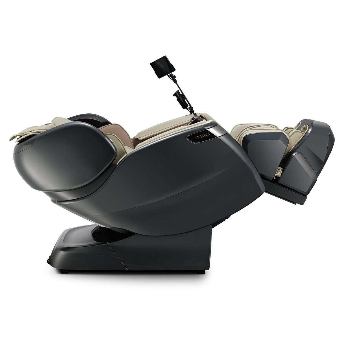 Ogawa 4D Fusion Master Drive Grey and Ivory Reclined View