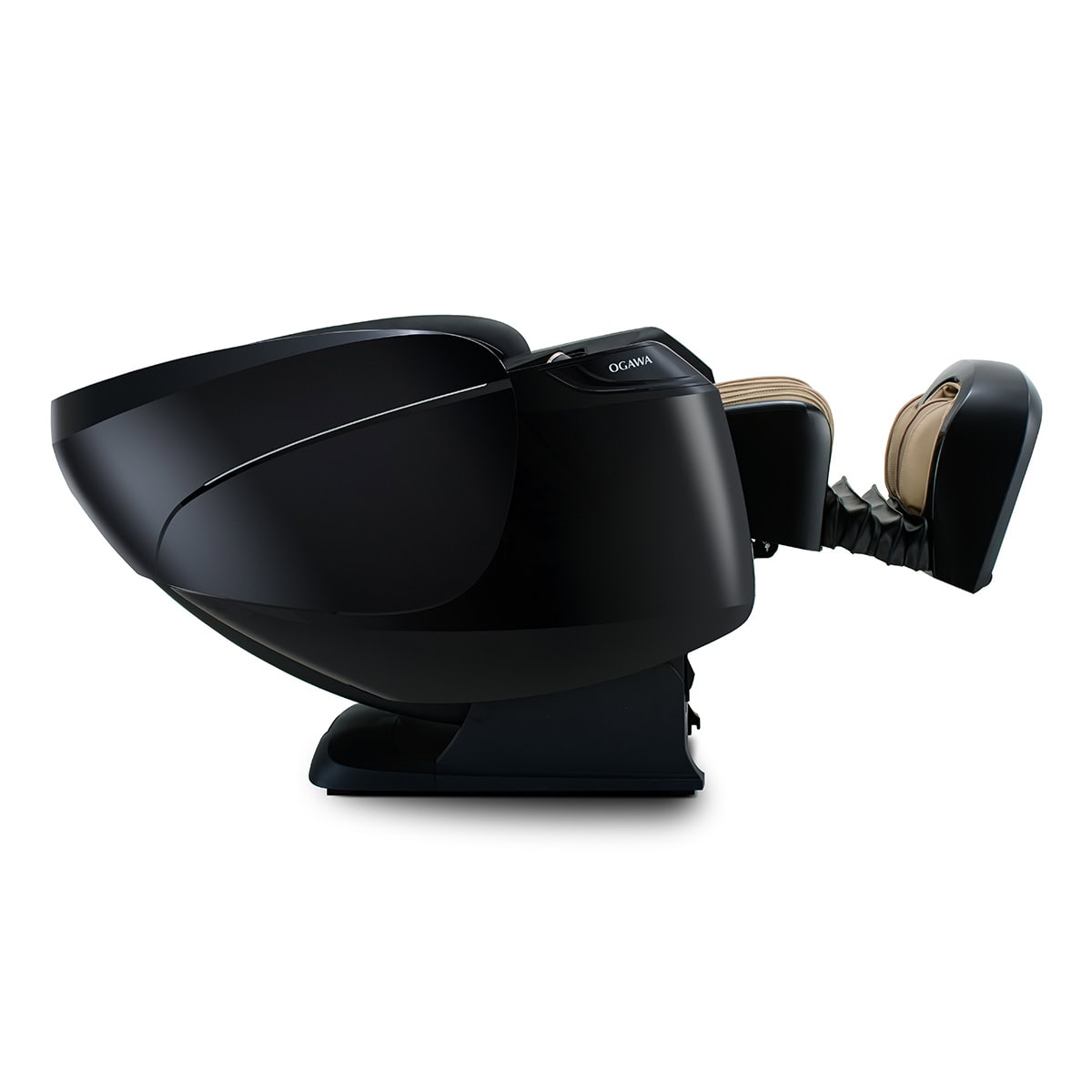 Ogawa Active XL DUO black and champagne  zero gravity reclined with with extended legrest