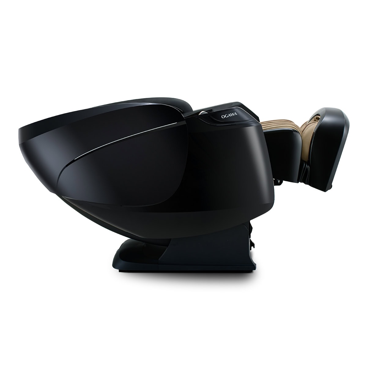 Ogawa Active XL DUO black and champagne zero gravity reclined view
