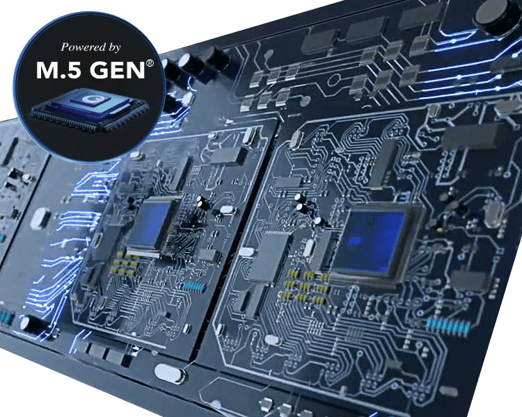 Powered by M.5 Gen Microprocessors